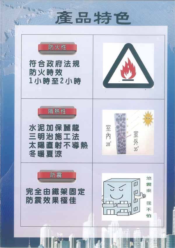 隔音防震防火內外牆